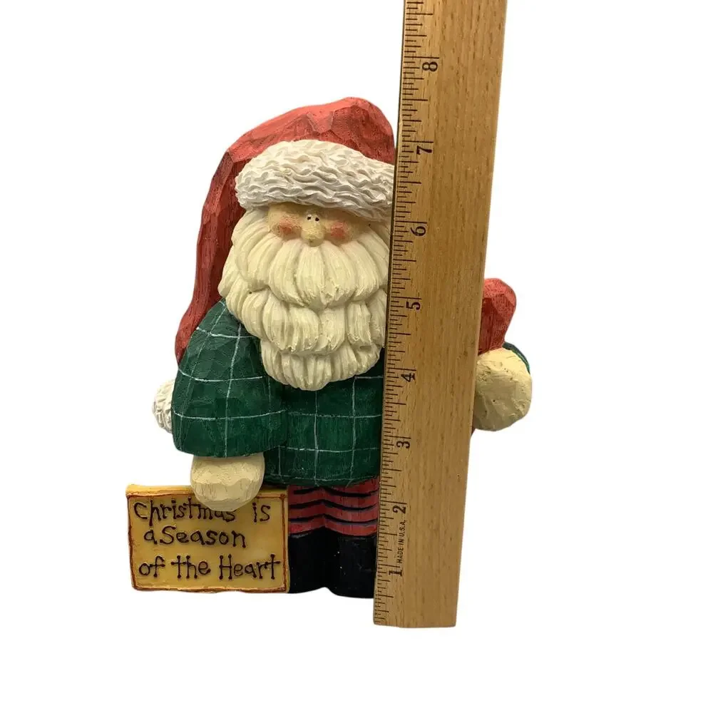 Crazy Mountain Resin Santa Claus Figure Christmas is a Season of the Heart 7
